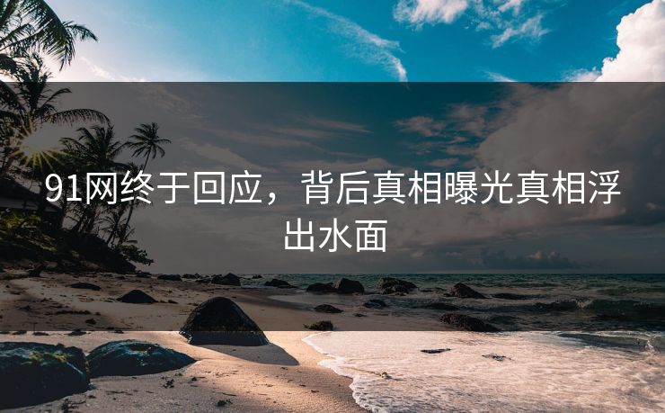 91网终于回应，背后真相曝光真相浮出水面